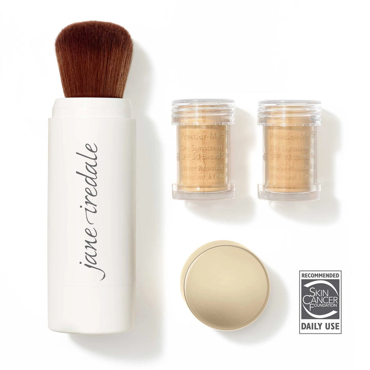 Powder-Me SPF Dry Sunscreen Refillable Brush for Face & Body — Refillable System